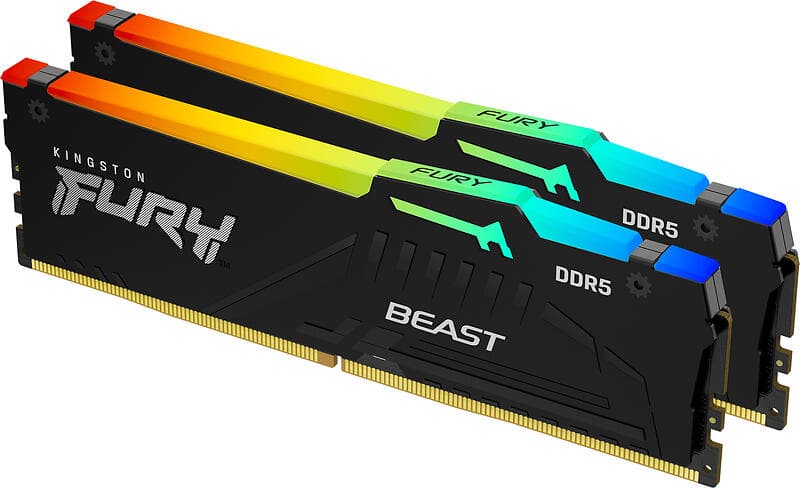 Kingston Fury Beast Black RGB DDR5 5200MHz 2x8GB (KF552C40BBAK2-16)