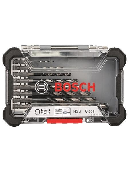 Bosch Impact Control HSS borrbitsats 8-delars Box