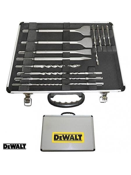 Dewalt SDS Plus 15 Piece Drill And Chisel Set In Alu Case