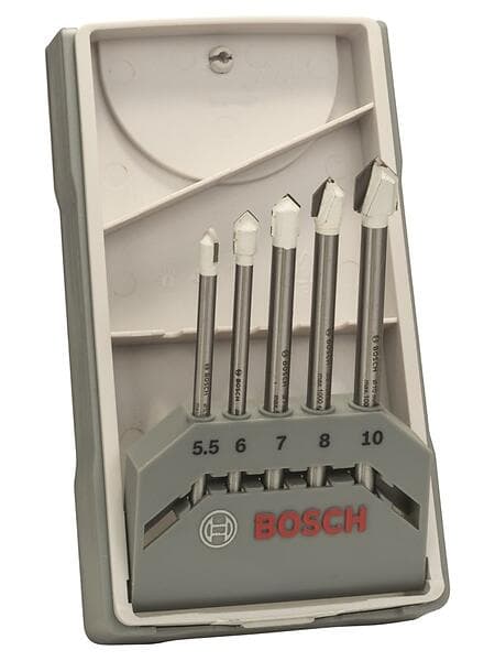 Bosch 5-delars kakelborrsats CYL-9 Ceramic 5.5 6.0 7.0 8.0 10.0mm