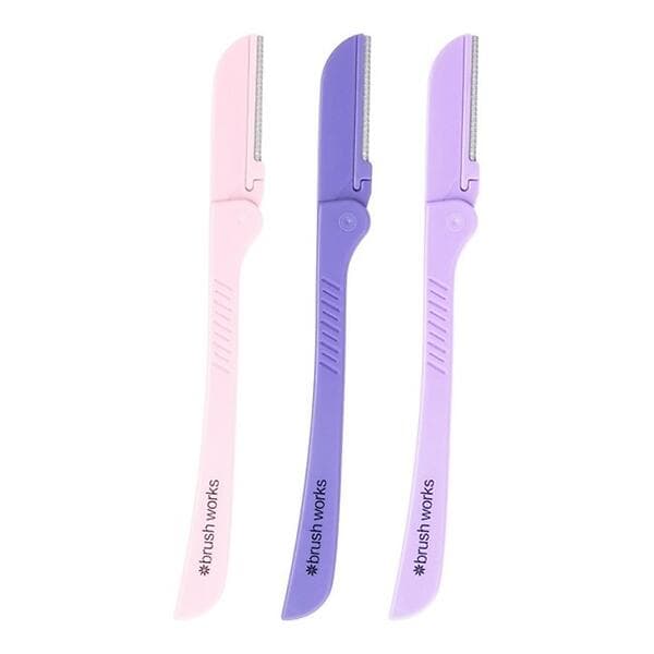 Brush Works Precision Eyebrow Razor 3-pack