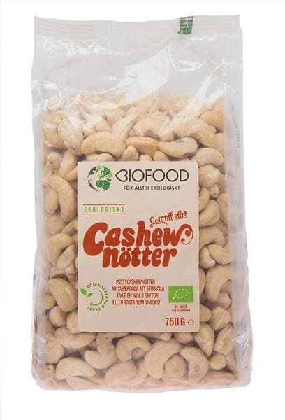 Biofood Cashewnötter 750g