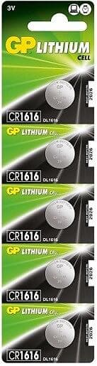 GP Batteries Lithium Knappcellsbatteri CR1616 5-pack