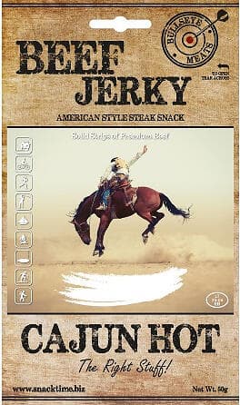 Beef Jerky Snacks Bullseye Meats Beef Jerky Cajun Hot 50g