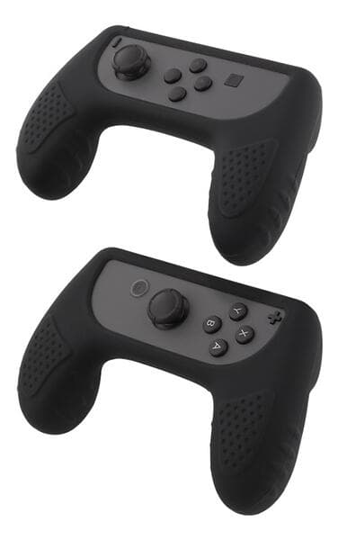 Deltaco Joy- Con Silicone Controller Grips - Black (Switch)