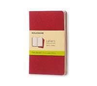 Moleskine Plain Cahier Red Cover (3 Set)