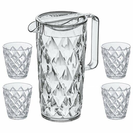 Koziol Crystal Karaff 1.6L + 4 Glas