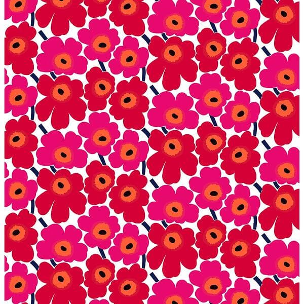 Marimekko Pieni Unikko Tyg Röd 145cm