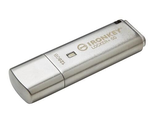 Kingston IronKey Locker+ 50 XTS-AES USB Encrypted 128GB