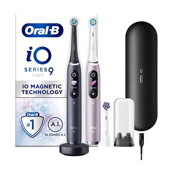 Oral-B iO Series 9S Duo Pack med ekstra børstehoved