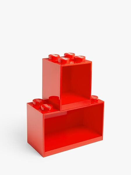 LEGO Brick Shelf Set 4 + 8 Knobs