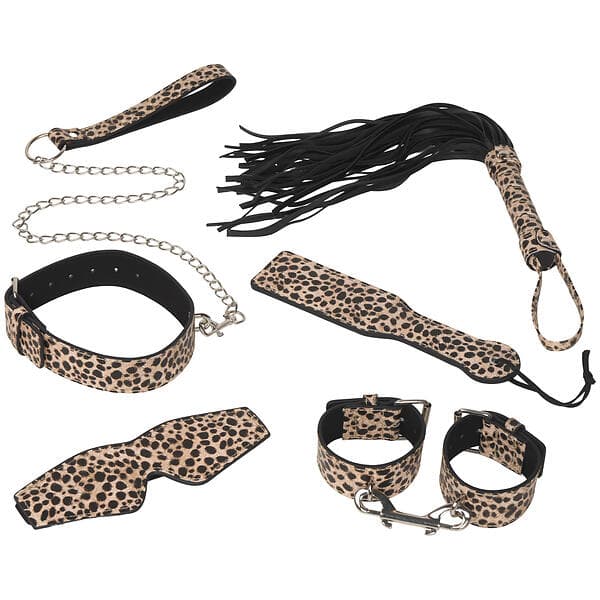 Baseks Leopard Kinky Bondage Set 6 pcs