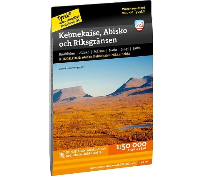 Kebnekaise, Abisko Och Riksgränsen 1:50.000