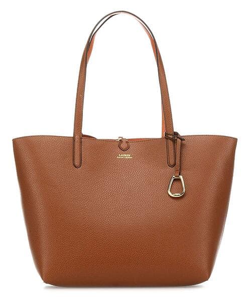 Ralph Lauren Faux-Leather Reversible Tote Merrimack Shoppingväska