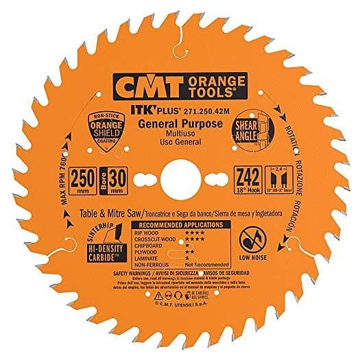 CMT Sågklinga för trä 271; 250x2.4x30; Z42; 18°