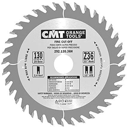 CMT Sågklinga för trä 292; 130x2.4x20; Z36; 15°