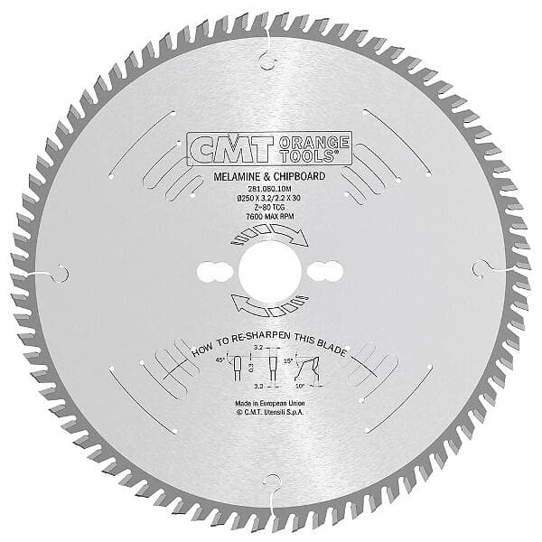 CMT Sågklinga för trä 281; 160x2.2x20; Z40; 10°