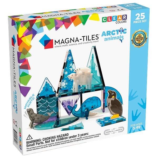 Magna-Tiles Clear Colors Arctic Animals 25-Piece Set