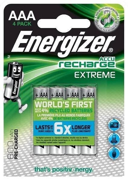 Energizer Accu Recharge Extreme 416879 AAA HR03 NH12 NiMH 800mAh