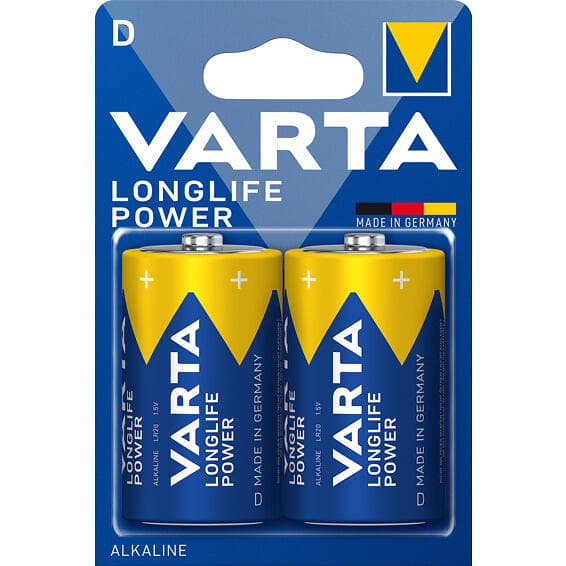 Varta Alkaliskt batteri LR20 D 1.5 V 16500 mAh High Energy (2 pcs) Blå