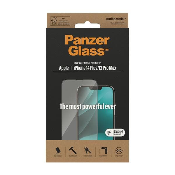 PanzerGlass™ Ultra-Wide Fit Screen Protector for iPhone 13 Pro Max/14 Plus