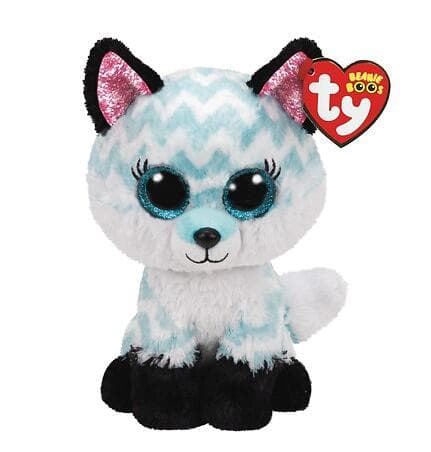 TY Atlas Aqua Chevron Fox 15cm