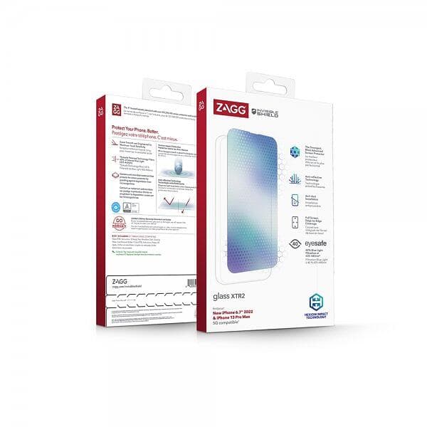 Zagg InvisibleSHIELD Glass XTR2 Screen Protector for iPhone 13 Pro Max/14 Plus