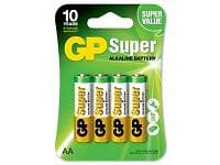 GP Batteries Super Alkaline AA-batteri, LR6, 4-pack