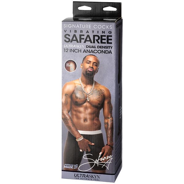 Doc Johnson Safaree Samuels Anaconda Vibrating Dildo Brown