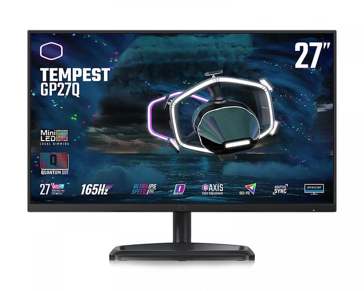 Cooler Master Tempest GP27Q Gaming 27" QHD IPS 165Hz Mini LED