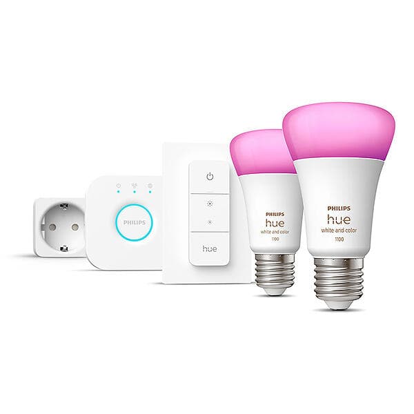 Philips Hue A60 Starter Kit 1100lm E27 9W 2-Pack