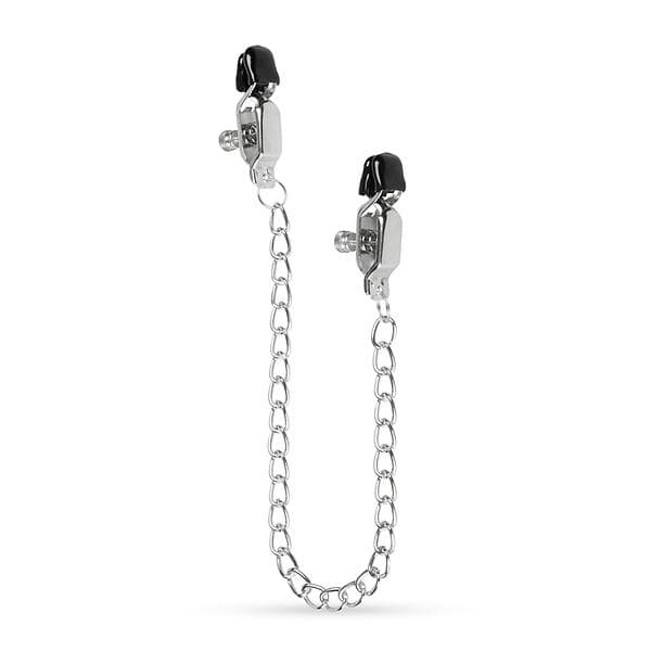 EasyToys Big Nipple Clamps with Chain 45cm