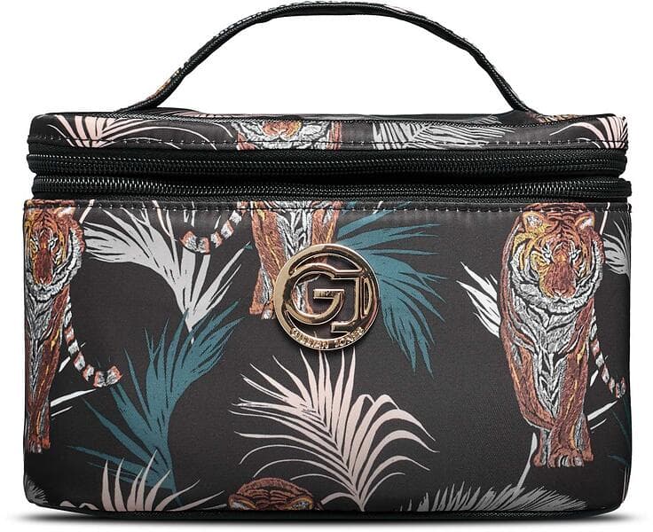 Gillian Jones Beautybox Black Tiger And Palm Print