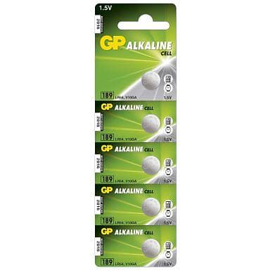 GP Batteries 389 /390/AG10/LR54/LR1130 GP 5-pack