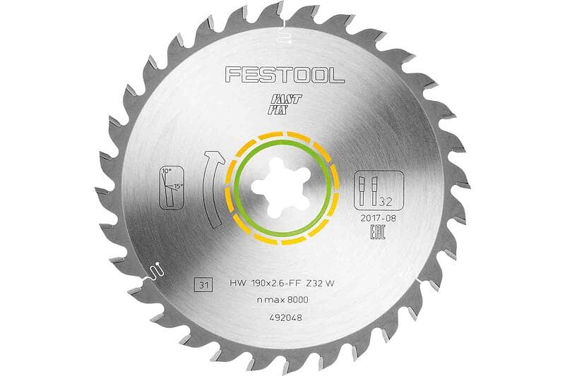 Festool Sågklinga HW 190x2.6mm FF W32 10° Wood Universal