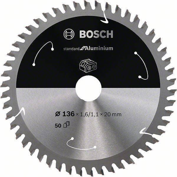 Bosch Sågklinga Standard for Aluminium 136×1.6/1.1×20mm 50T