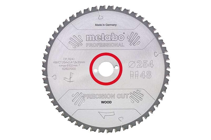 Metabo Sågklinga Precision Cut Wood Professional 220x30 Z48 DZ/HZ 10°