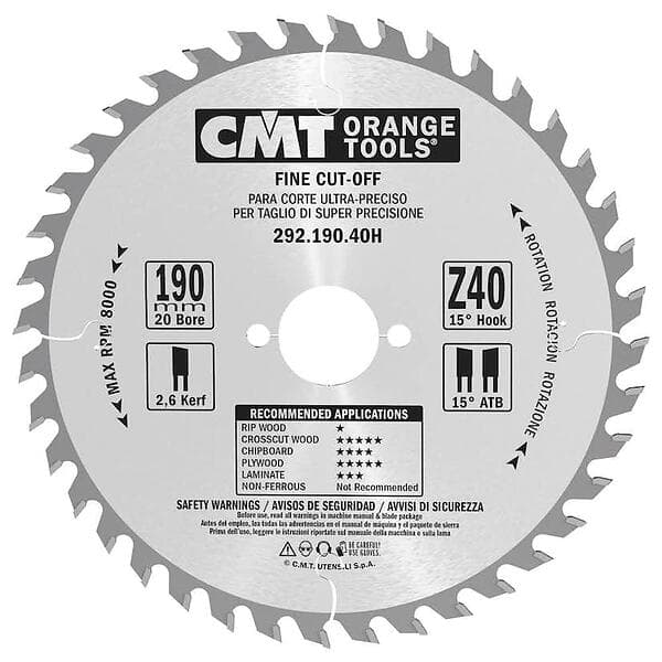 CMT Orange Tools Cirkelsågklinga W 165x2.2x20 T56 292.165.56H