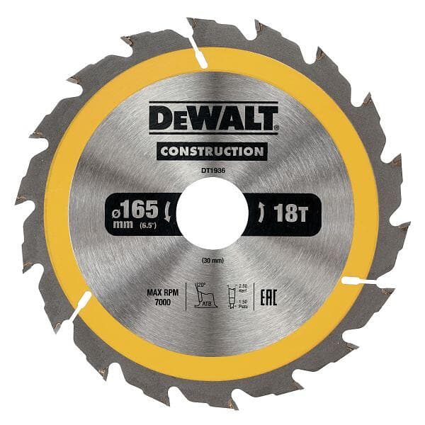 Dewalt DT1936-QZ Sågklinga 165 x 30 mm, 18T