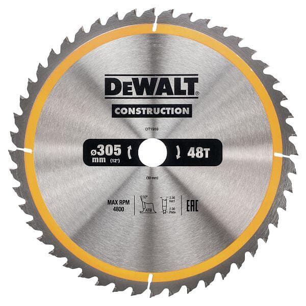 Dewalt DT1959-QZ Sågklinga 305 x 30 mm, 48T