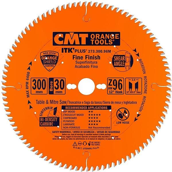 CMT Saw Blade (u-itk) Hw 165x1.6/1.0x20 (+15.88) Z56 Atb+s