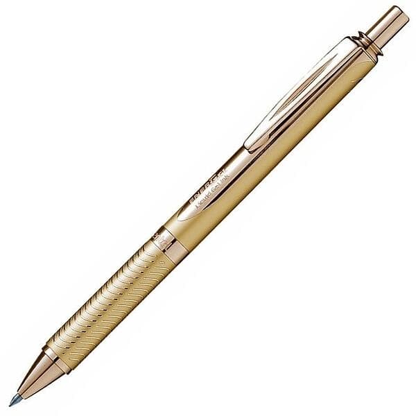 Pentel EnerGel Alloy RT Retractable 0.7mm Gold GOLD