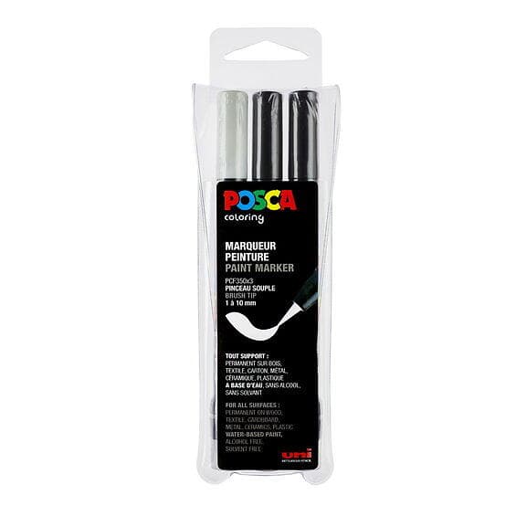 Posca Brush PCF-350 3-set