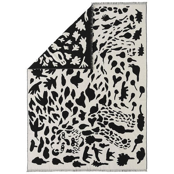 Iittala Oiva Toikka Collection Pläd Cheetah Svart Bomull (130x180 cm)