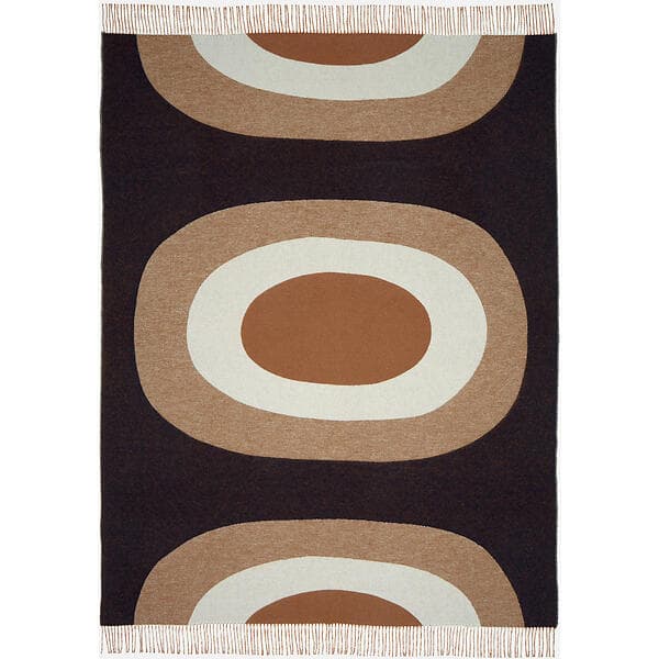 Marimekko Melooni Pläd Sort/Beige/Vit (130x170 cm)