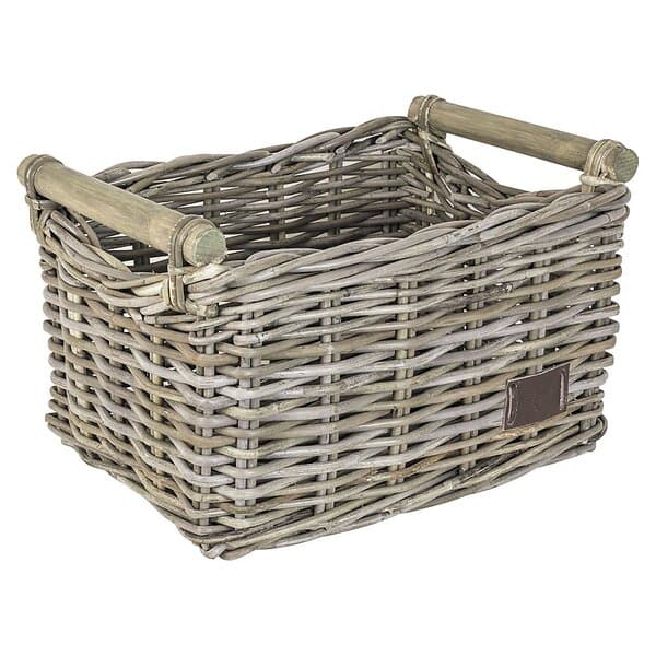 Fastrider Bamboo Rattan 17l Basket Beige