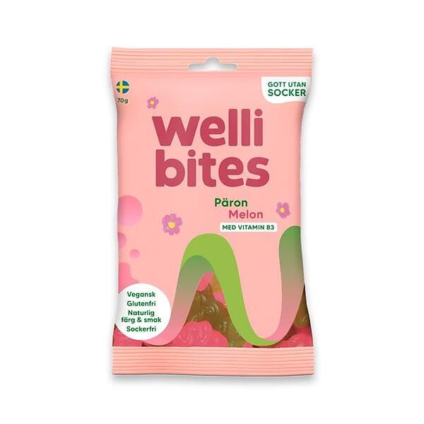 Wellibites Päron & Melon 70g