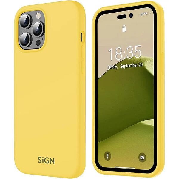 SiGN Liquid Silicone Case iPhone 14 Pro Gul