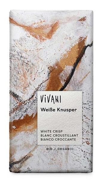 Vivani Vit Choklad Med Crisp Ekologisk 100g