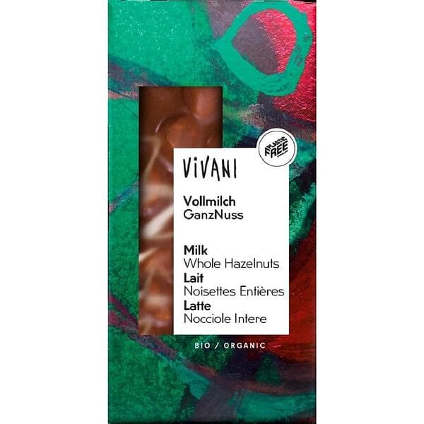 Vivani Ljus Choklad Hel Hasselnöt 100 g